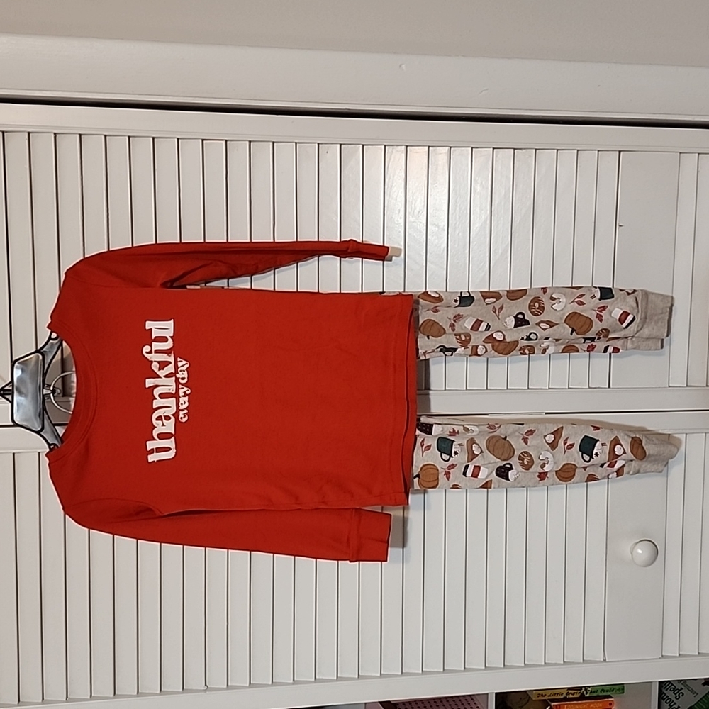 Old Navy Thanksgiving Pajama Set, Size 5T